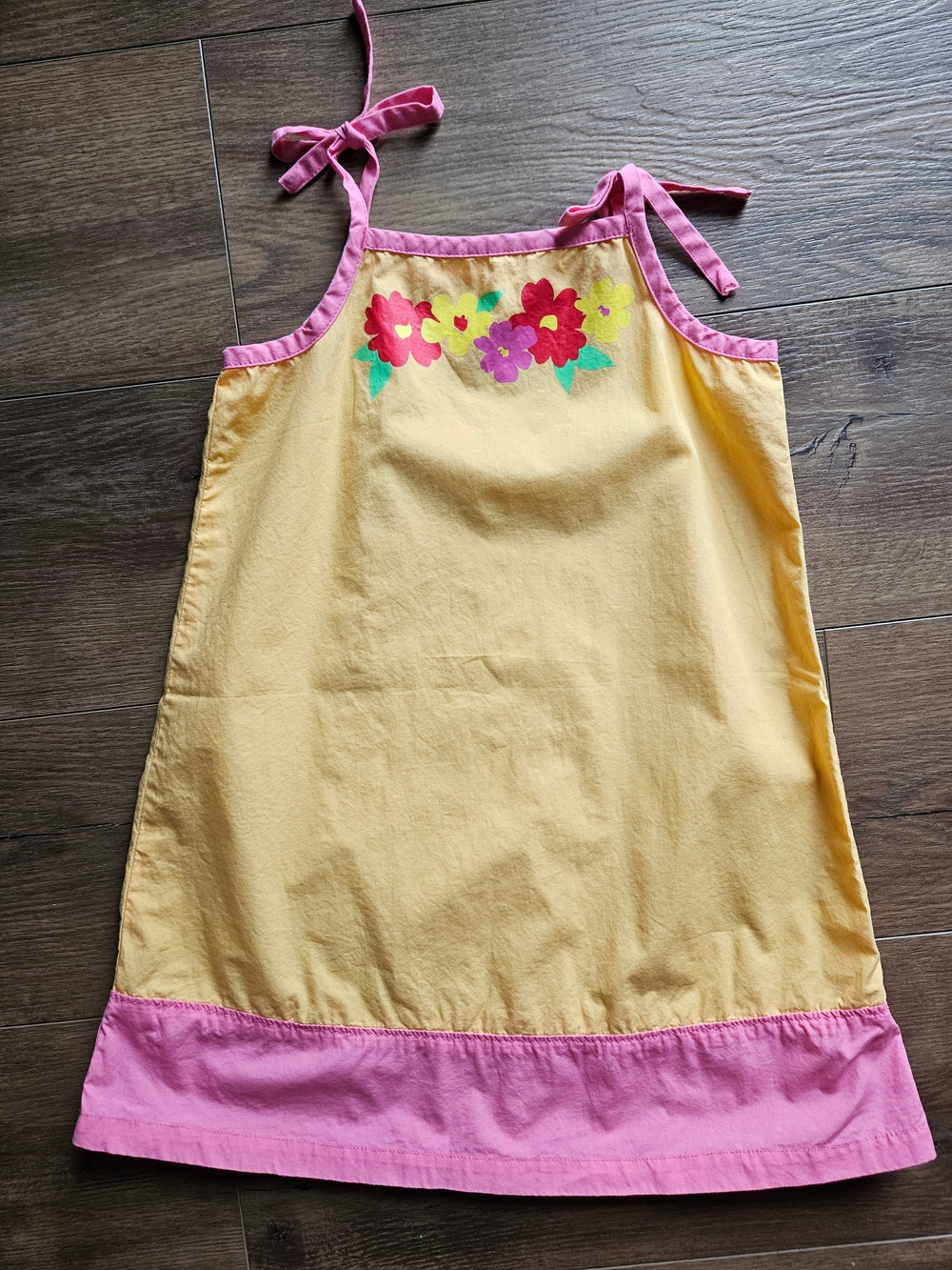 Hanna Andersdon- Orange & Pink Floral Tie-Strap Sundress